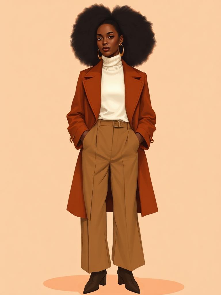 Illustration éditoriale — Chaleur terracotta